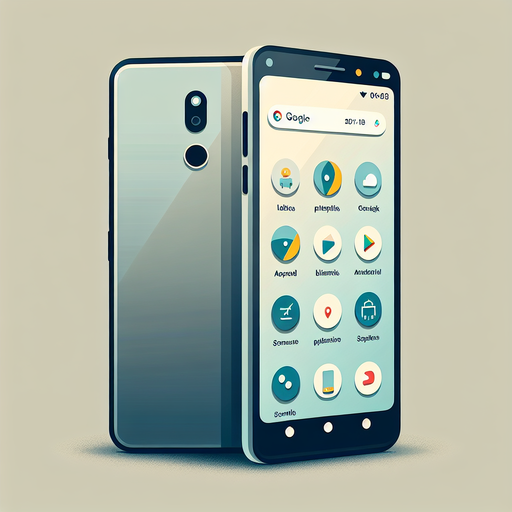 "Image of HMD Key smartphone, an entry-level device running a lightweight version of Android, showcasing its sleek design and user-friendly interface, perfect for budget-conscious consumers."